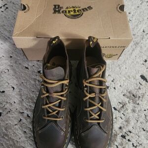 Dr. Martens Dark Brown Leather Men's Boots